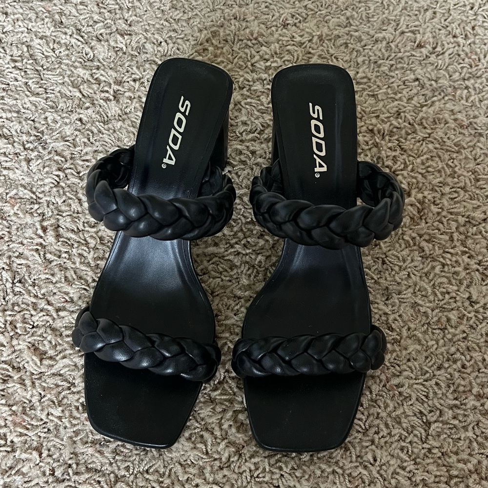 Soda Braided Heels